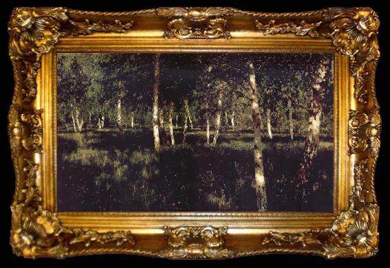 framed  Levitan, Isaak Silver birch, ta009-2